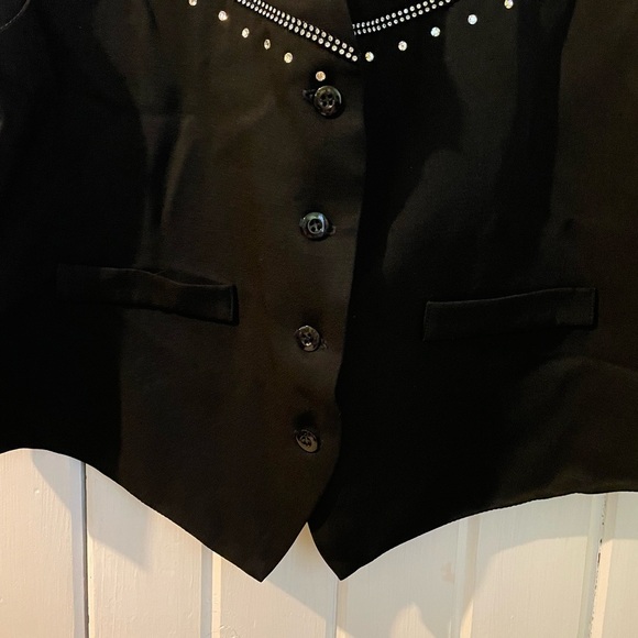 Veleno sportswear New York Y2K bling vest-large NWOT - Picture 3 of 7